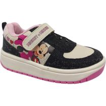 Tênis Infantil Menina Casual Dia a Dia Passeio Escola Calce Fácil Conforto Disney Dyan Dmn08dy