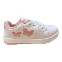 Tenis Infantil Menina Casual Kidy Goods Conforto Colorir Borboleta Brilho 18411090004 Branco