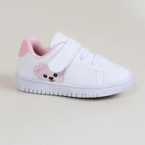 Tênis Infantil Menina Casual Urso Wb109ura Branco Tênis Infantil Menina Casual Urso Wb109ura Branco
