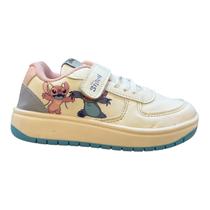 Tenis Infantil Menina Disney Personagem Stitch Calce Fácil Autocolante Dst01dy Branco Tenis Infantil Menina Disney Personagem Stitch Calce Fácil Autocolante Dst01dy Branco