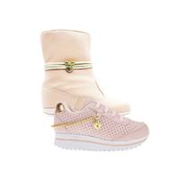 Tenis Infantil Menina e Bota Infantil - KIT 2 PARES Tam 24 ao 34