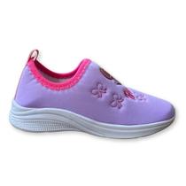 Tênis Infantil Menina Escolar Barbi Bi Laço Lilas Volta as Aulas Confortavel Antiderrapante Tênis Infantil Menina Escolar Barbi Bi Laço Lilas Volta as Aulas Confortavel Antiderrapante