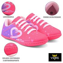 Tênis Infantil menina Futsal Vking Pink Uva do 26 ao 33 Tênis Infantil menina Futsal Vking Pink Uva do 26 ao 33