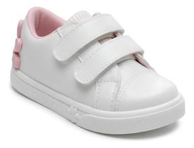 Tênis Infantil Menina JBF Aplique Flor Confortável Antiderrapante Leve Tênis Infantil Menina JBF Aplique Flor Confortável Antiderrapante Leve