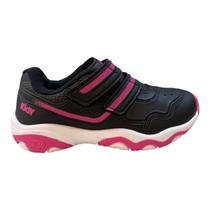 Tenis Infantil Menina Kidy Conforto Casual Calce Fácil Autocolante Kit Pulseira 00718270306 Preto Tenis Infantil Menina Kidy Conforto Casual Calce Fácil Autocolante Kit Pulseira 00718270306 Preto