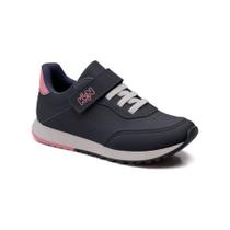Tênis Infantil Menina Klin Walk Kids Marinho E Rosa Doce Tênis Infantil Menina Klin Walk Kids Marinho E Rosa Doce