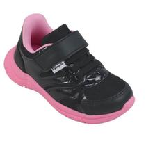 Tênis Infantil Menina Mini Soft Pampili-Preto/Pink