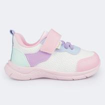 Tênis Infantil Menina Mini Soft Perfuros Colorido Pampili