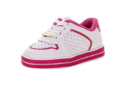 Tênis Infantil Menina Molekinha Branco E Pink