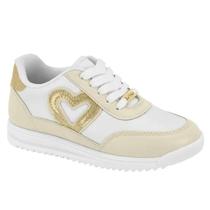 Tênis Infantil Menina Molekinha Confortável Original 2583107 Cor:Branco Off DouradoTamanho:34 Tênis Infantil Menina Molekinha Confortável Original 2583107 Cor:Branco Off DouradoTamanho:34