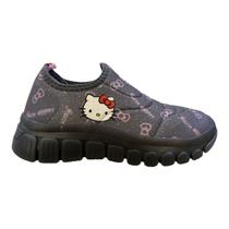 Tenis Infantil Menina Novopé Hello Kitty Casual Calce Fácil Ultraconforto Led 99046001-2 Chumbo