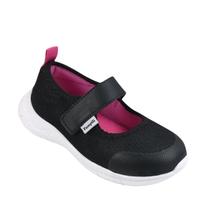 Tenis Infantil menina Pampili feminino Mini Soft Telado Cinza Preto