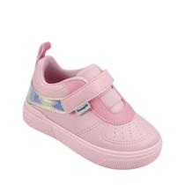 Tenis Infantil menina Pampili Feminino Yumi Fecho Rosa