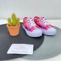 Tênis Infantil Menina Personagem Skay Amarração em Cadarço confortável leve