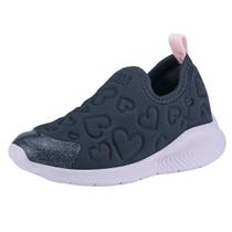 Tênis Infantil Menina Slip On Bibi Fly Baby Coração