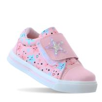 Tenis Infantil Menina Star Estrela Love Fundo do Mar Rosa