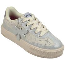 Tênis Infantil Menina XT 25 Nude/Prata - Pampili