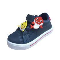 Tênis Infantil Menino Baby Shark Azul Conforto e Estilo Tênis Infantil Menino Baby Shark Azul Conforto e Estilo