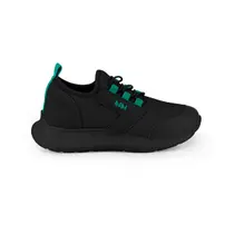 Tênis Infantil Menino Bibi Action Preto Slime Sem Cadarço