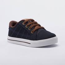 Tênis Infantil Menino Cadarço Bordado Tênis Infantil Menino Cadarço Bordado