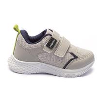 Tênis Infantil Menino Casual Confortável Cinza Marinho Pequito Tênis Infantil Menino Casual Confortável Cinza Marinho Pequito