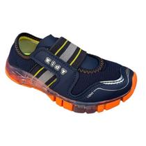 Tenis Infantil Menino Casual Luz Flex Light Anatômico Kidy 020-0143