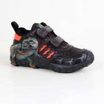 Tênis Infantil Menino Dino 3D Ds136 Cafe