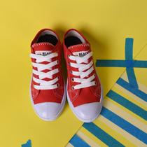 Tênis Infantil Menino e Menina Cano Alto Frio Star Black Jhons Confortavel Dia a Dia Casual Crianças Vermelho Sapatilha