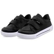 Tênis Infantil Menino Escolar Casual Masculino Leve MzShoes Preto Tênis Infantil Menino Escolar Casual Masculino Leve MzShoes Preto