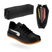 Tênis Infantil Menino Escolar Esporte Masculino de Criança e Estojo Tênis Infantil Menino Escolar Esporte Masculino de Criança e Estojo