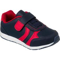 Tênis Infantil Menino Fecho Aderente Sola Bicolor