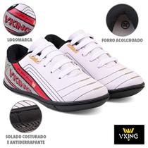Tênis Infantil Menino Futsal Vking Branco Vermelho do 26 ao 33 Tênis Infantil Menino Futsal Vking Branco Vermelho do 26 ao 33