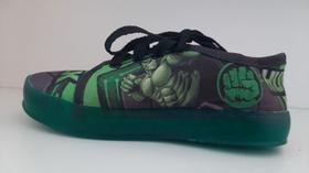 Tênis Infantil Menino Hulk Com Led Tênis Infantil Menino Hulk Com Led