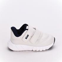 Tênis Infantil Menino Kidy Equilíbrio Fecho Duplo Branco Tênis Infantil Menino Kidy Equilíbrio Fecho Duplo Branco