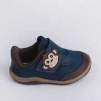 Tênis Infantil Menino Kidy Mico Com tiras autocolantes Marinho Original Tênis Infantil Menino Kidy Mico Com tiras autocolantes Marinho Original