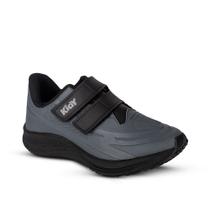 Tênis Infantil Menino Kidy Super Conforto Respitec Grafite/Preto - Tênis Infantil Menino Kidy Super Conforto Respitec Grafite/Preto -