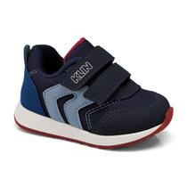 Tênis Infantil Menino Klin Walk Baby Marinho/Vermelho/Royal