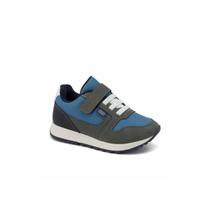 Tênis Infantil Menino Klin Walk Mini Azul Denim/Cinza Tênis Infantil Menino Klin Walk Mini Azul Denim/Cinza