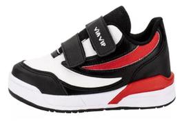 Tênis Infantil Menino Via Vip Fechamento Duplamente Aderente