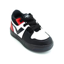 Tênis Infantil Menino Via Vip VV3803 - Preto e Vermelho