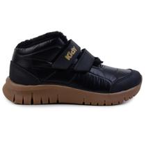 Tênis Infantil Meninos Kidy Ultra Flex Peluciado Preto - 445