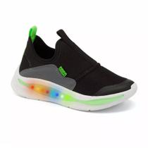 Tênis Infantil Meninos Klin Flash com Led Preto - 3920