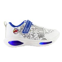 Tênis Infantil Minipé Com Led Colorir + Canetinha Luizinha MP2516