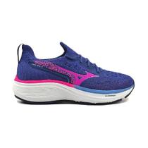 Tênis Infantil Mizuno Cool Ride 2 Junior - Azul e rosa