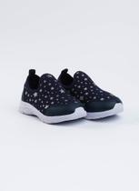 Tênis Infantil Molekada Menina Marinho Slip On Estrelas Tênis Infantil Molekada Menina Marinho Slip On Estrelas