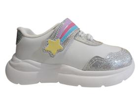 Tênis Infantil Molekinha Bebe Branco/ Prata 2738104