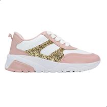 Tênis Infantil Molekinha Branco/Rosa Tênis Infantil Molekinha Branco/Rosa