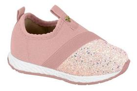 Tenis Infantil Molekinha Slip-on Brilhos Napa Original