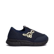 Tênis Infantil Molekinho Casual Mesh Dinossauro Marinho