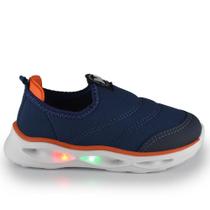 Tênis Infantil Molekinho Masculino Slip-On Com Led 2620.103